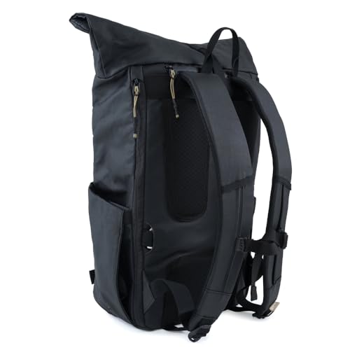 Ride Roll Top Daypack mochila urbana negra miniatura 2