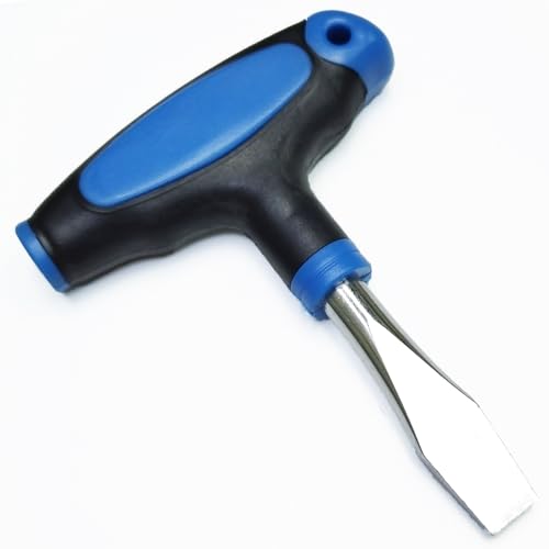 T Handle Flat Head Screwdriver, T Handle Flathead Screw Drivers Assembly Tool for Slotted Screw Used on Quick Release Plate or Camera Tripod Monopod Small Flat Head Screwdriver (New 10mm)