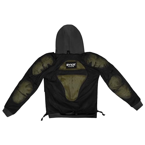 Bykr Motorcycle Hoodie For Men & Women Biker Motorcycle Jackets Breathable Motorbike Riding Sweatshirt All Weather Ce Armored thumb #1