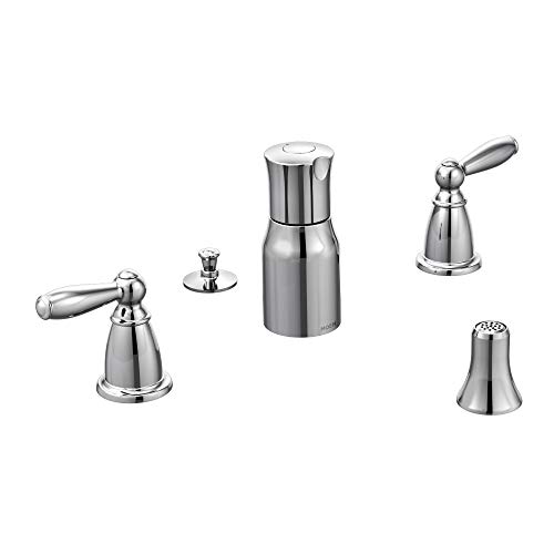 Holiday Deals 🛒 Moen T5225 Brantford Two-Handle Bidet Faucet Trim Kit, Valve Required, Chrome