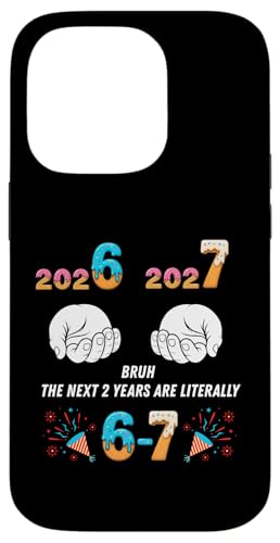 67 New Year Funny 67 New Years Eve Meme Six Seven 2026 �W���[�N �X�}�z�P�[�X iPhone 14 Pro �p