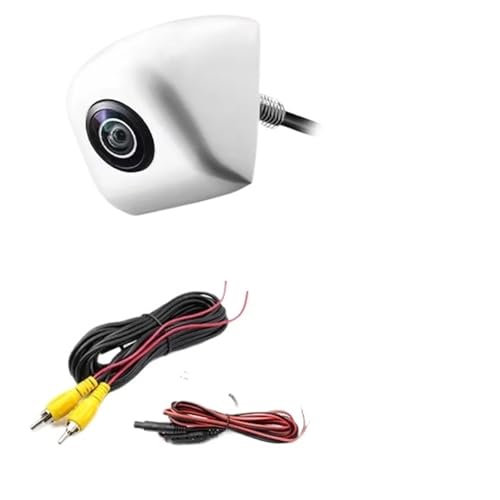 Caméra de recul blanche AHD 1080P avec objectif fisheye 170°