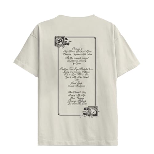 Queen Unisex-Adult Offical Merch Night at The Opera Lyric T-Shirt2