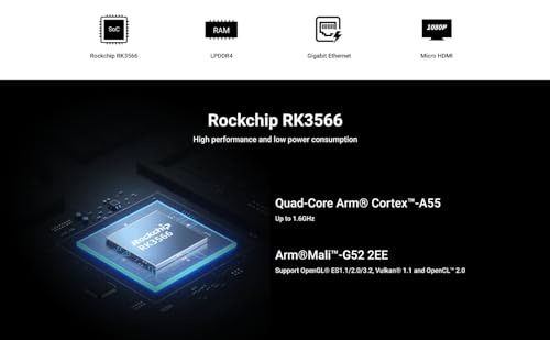Image of Radxa Zero 3E RK3566 4-core CPU SBC, GPU, NPU, HDMI with 1080P Output, and Gigabit Ethernet Single Board Computer (Radxa Zero 3E 1GB with GPIO)
