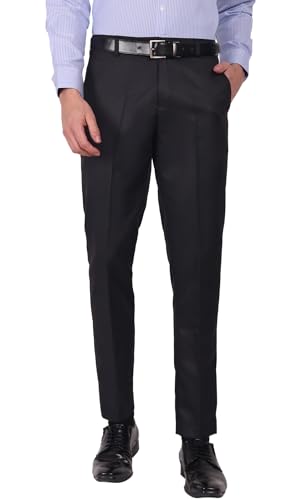 Image of Jack and Jini Formal Pant for Men. Regular Fit, Lightweight, Flat Front, Premium Cotton Polyester Blend Fabric. Office, Party and Casual Wear. Non Stretchable.