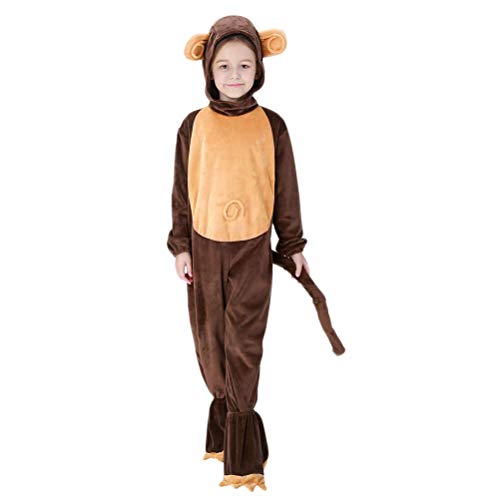 Ropa de Halloween de mono para juegos de rol y representaciones de animales