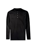 trigema 640504 maglietta a maniche lunghe, nero, naturale, 3xl uomo