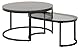 AC Design Furniture Spencer Couchtisch, Metal, Schwarz/Schwarz, 42 cm/L: 70 x B: 40 x H: 33,4 cm, L: 70 x B: 70 x H: 42 cm / L: 70 x B: 40 x H: 33,4 cm