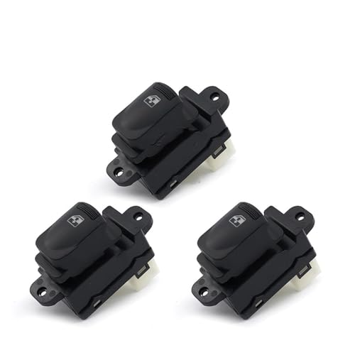 Interruptor Elevación Ventana para Hyundai para Accent 2007-2010 935701E110 935801E000 Interruptor Ventanilla Eléctrica Delantero LHD Bloqueo Control Elevador Juego Botones Vidrio(3 Single Switchs)