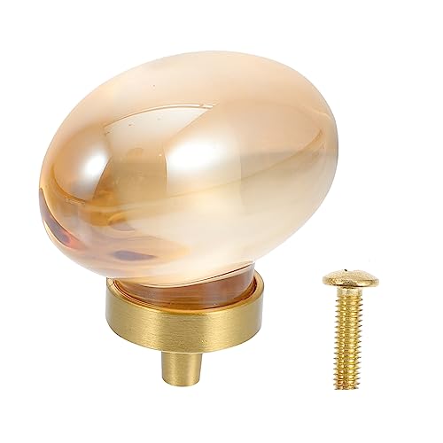 DONFAMDS Perilla de Cristal Transparente con Base para Muebles Manija Elegante para Armarios y Instalación Diseño Moderno y Duradero