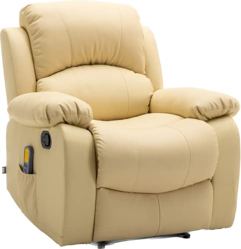 Astan Hogar Sillón Relax con Reclinación Manual (Sistema Pared Cero), Masaje Y Termoterapia, Modelo Ramón AH AR30910CR