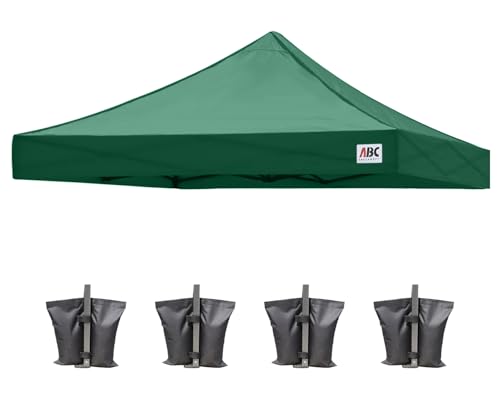 Image of ABCCANOPY Replacement Canopy Top for Pop Up Canopy Tent 8x8 Dark Green