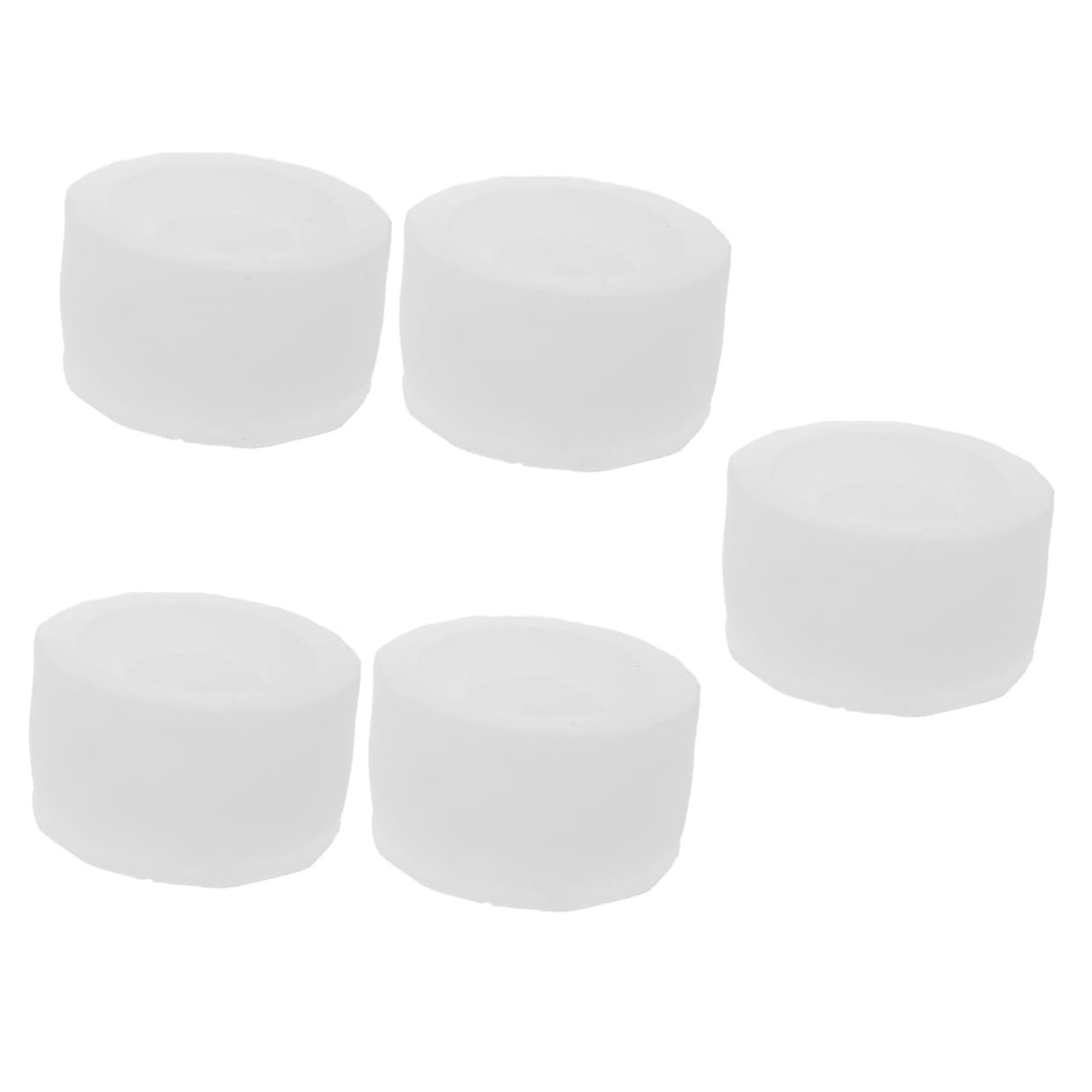 5 pcs Silicone Mold Crystal Candle Clay kit mainstays Candles Silicone epoxy Casting Epoxy Resin 3D Planter Pot Silica Gel White Silicone Flower Pot Mold Flowerpot Mould Craft Mold/1567