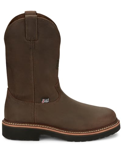 Justin Men's 11" Carbide Pull-On Work Boot Soft Toe - Ow44402