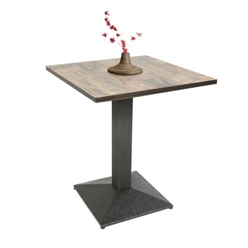 MENGDA Tisch 60x60，Gartentisch, Holz Tisch, Balkontisch,Tischplatte,Esstisch 60x60cm(Klassische Holzmaserung)