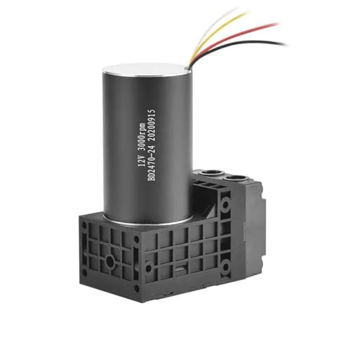Bomba de vacío de diafragma con flujo 7.5 LPM, motor brushless DC 12V, vacío máximo -85 KPa, presión máxima 200 KPa miniatura 2