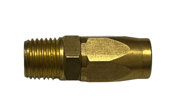 Photo 1 of 22-158 1/4in. Durable and Reliable Threaded Brass Connector for Easy Installation Brass Replacement Fitting - 10 Pieces