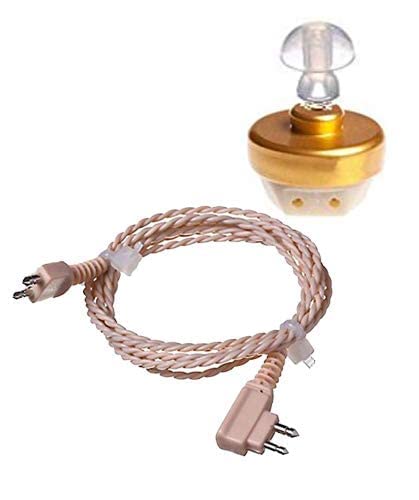 Wire 2 pin with Receiver (Beige) for Axon/Auditech/Alps/Siemens/S.S.Axon/Smartcare Pocket Model Hearing Aid (B0C6XG465T) Amazon Price History, Amazon Price Tracker