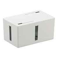 バッファロー BUFFALO ケーブルボックス 電源タップ&ケーブル収容 Sサイズ ホワイト BSTB01SWH
