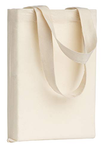 POLHIMCotton Bag Small Apothecary Bag, Carrying Bag, Gift Bag, Blank Fabric Bag for Drugs, for Painting and Printing Pack of 25, 145 g/m2 Size 22 x 26 cm Ideal for Painting