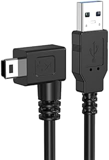 USB Charger for Garmin Sat Nav, Mellbree 2M Right Angle Mini Charging Cable for Satellite Navigation In Car Compatible with Garmin Sat Nav, NAVPAL Sat Nav, OHREX Sat Nav