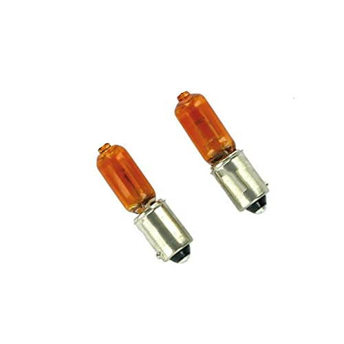 Zmshun 2Pcs Amber Baw9S Hy21W 12V 21W Car Turn Signal Lamp Baw9S Auto Bulbs Car Halogen Indicator Brake Fog Reverse Light Bulb Baw9S Amber Car Baw9S Bulb #TOP2