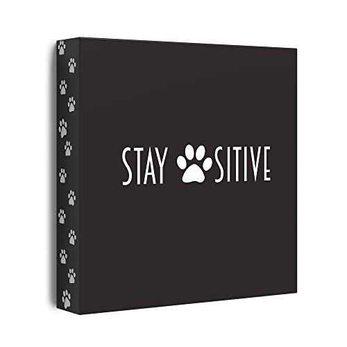 Barnyard-Designs-Wooden-Box-Sign-Motivational-Desk-Decor-Primitive-Decor-Office-Desk-Decorations-for-Women-Office-Bathroom-Shelf-Decor-Inspirational-Spiritual-Decor-Stay-Pawsitive Barnyard Designs Wooden Box Sign Motivational Desk Decor Primitive Decor Office Desk Decorations for Women Office Bathroom Shelf Decor Inspirational Spiritual Decor Stay Pawsitive