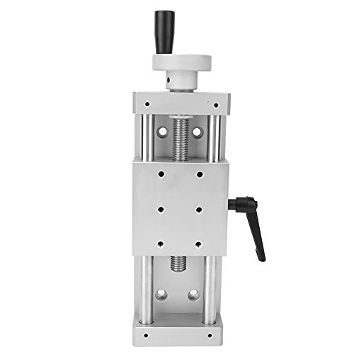 Lineartisch Schiebetisch , 196N Tragfähigkeit Manueller Tisch Schiebetisch Aluminiumlegierung anodische Oxidation Oberflächenbehandlung für Produktionsmaschinen(Hub 100mm)