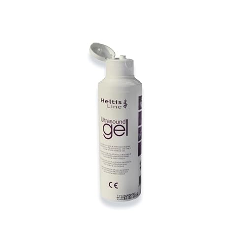 Heltis Line - Gel échographique hypoallergénique pour transmission Doppler foetal pH neutre Flacon refermable de 250 mL