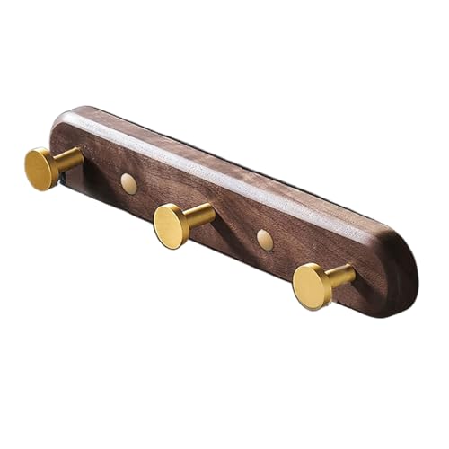 Generisch Perchero de madera, perchero de pared de madera, perchero para sombrero, perchero, perchero, perchero para colgar ropa, colgador de pared, llavero, gancho de bolsillo, gancho de