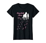 Never. Walk Alone Pferd I Damen Mädchen Reiterin T-Shirt
