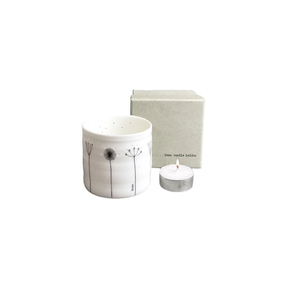 East of India Tealight Holder White Porcelain Votive Candle Holder Stems Country Design Decoration Home Decor
