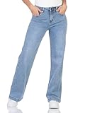 Die bequeme ausgestellte Jeans wurde aus hochwertigem Stoff gefertigt und fühlt sich angenehm weich auf der Haut an. Aus Baumwolle mit Stretch in leichter Used Waschung