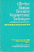Effective Human Resource Measurement Techniques - A Handbook for Practitioners 0939900394 Book Cover