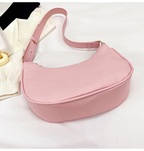 Image of Small Crescent Shoulder Bags for Women, Cute Handbag Mini Clutch Purse Underarm