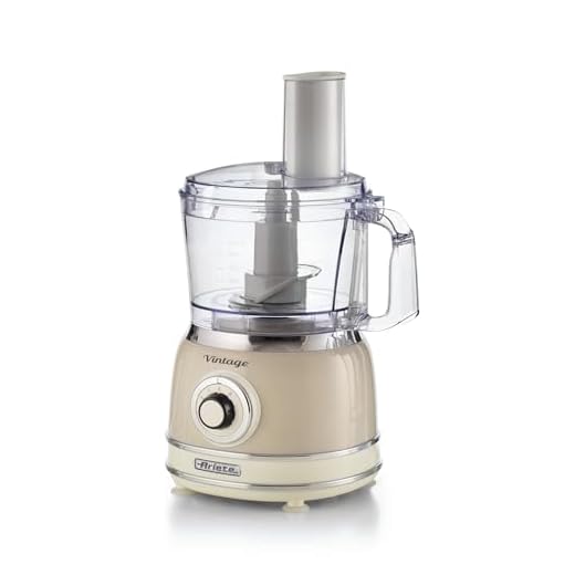 Ariete 1781 Robot da cucina Vintage, 1000W, Capacità 1,2 L, Per preparazione impasti, Beige