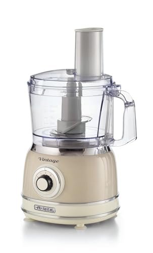 Ariete 1781 Robot da cucina Vintage, 1000W, Capacità 1,2 L, Per preparazione impasti, Beige