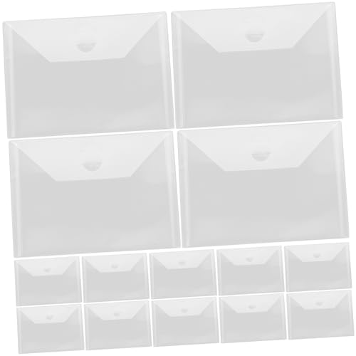 NAMOARLY Bead Storage Bag 15pcs Cutting Dies Stencils Storage Organizer Pockets Stencil Pouches for Crafting Supplies