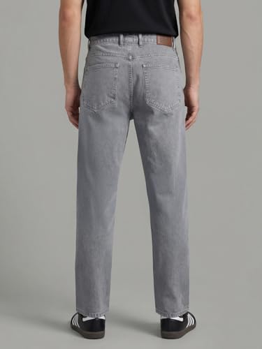 Image of Urbano Fashion Men's Relaxed Fit Washed Denim Jeans Non-Stretchable