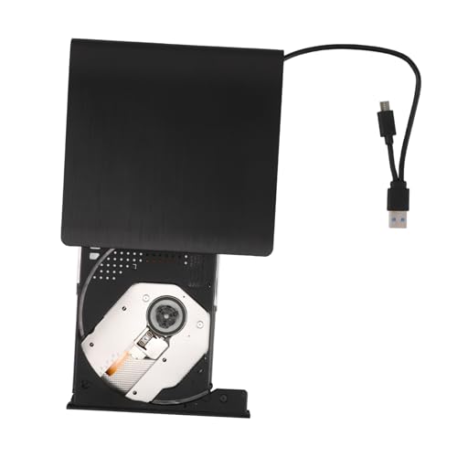 Lecteur DVD CD externe USB Type-C DOITOOL pour ordinateur portable et bureau noir