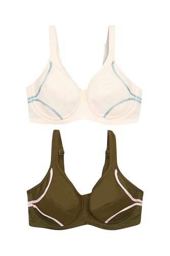 Berlei Women's Bras Electrify Underwire Bra, P0LY (2 Pack), 10C