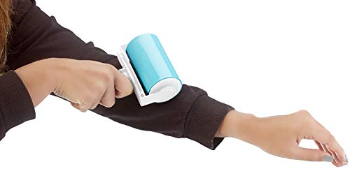 infactory Fusselrolle: 2er-Set Wiederverwendbare Fussel- und Tierhaarrollen in 2 Größen (Wiederverwendbare Fusselrolle, Flusenroller, Handschuhe)
