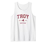 Photo Gallery troy new york ny - stampa vintage con stampa rossa canotta Photo Gallery troy new york ny - stampa vintage con stampa rossa canotta