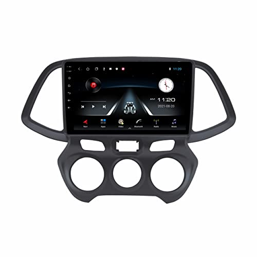 Image of 9 Inches Advanced Car Radio Receiver Android System for Hyundai New Santro with 2GB /32GB RAM & ROM, Gorilla Glass /Full HD Display /WiFi /GPS /Steering Wheel Connectivity and HD Parking Camera