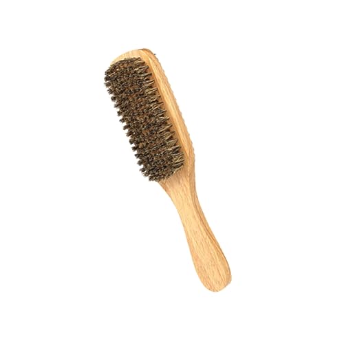 AUTSUPPL Beard Brush for Men Double-sided Styling Maker Portable Beard Size l Wooden Handle