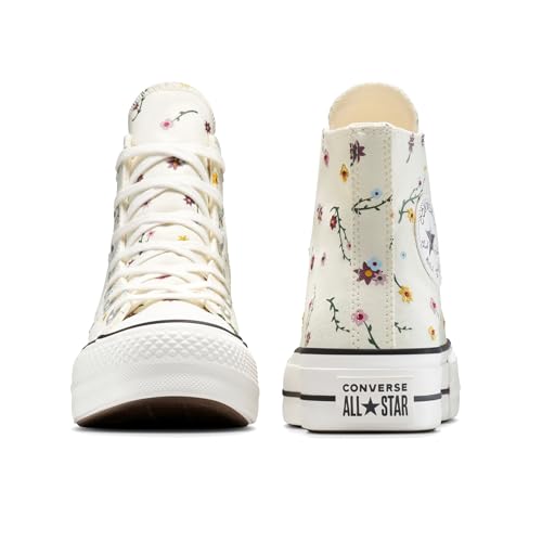 Chuck Taylor All Star Lift Platform Embroidered Blooms - vue 7