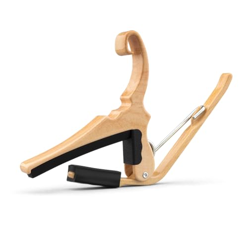 image for Kyser Quick-Change Guitar Capo for 6-string acoustic guitars, Maple, K