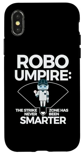 Funny Baseball Player Robo Umpire Baseball Umpire Humor Carcasa para iPhone X/XS