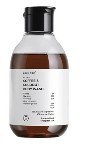 Image of Natural Body Wash Set, Rose, Mint, Coffee and Lavender with Coconut, 200ml Each, Pack of 4. Gift Set.