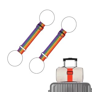 2 PCS Luggage Straps for Suitcase, Luggage Connector Straps,Multi-Functional Adjustable Durable Elastic Straps